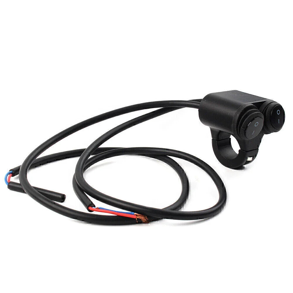 12V 7/8" Motorcycle Handlebar Fog Spot Light w/ Dual On Off Switch
