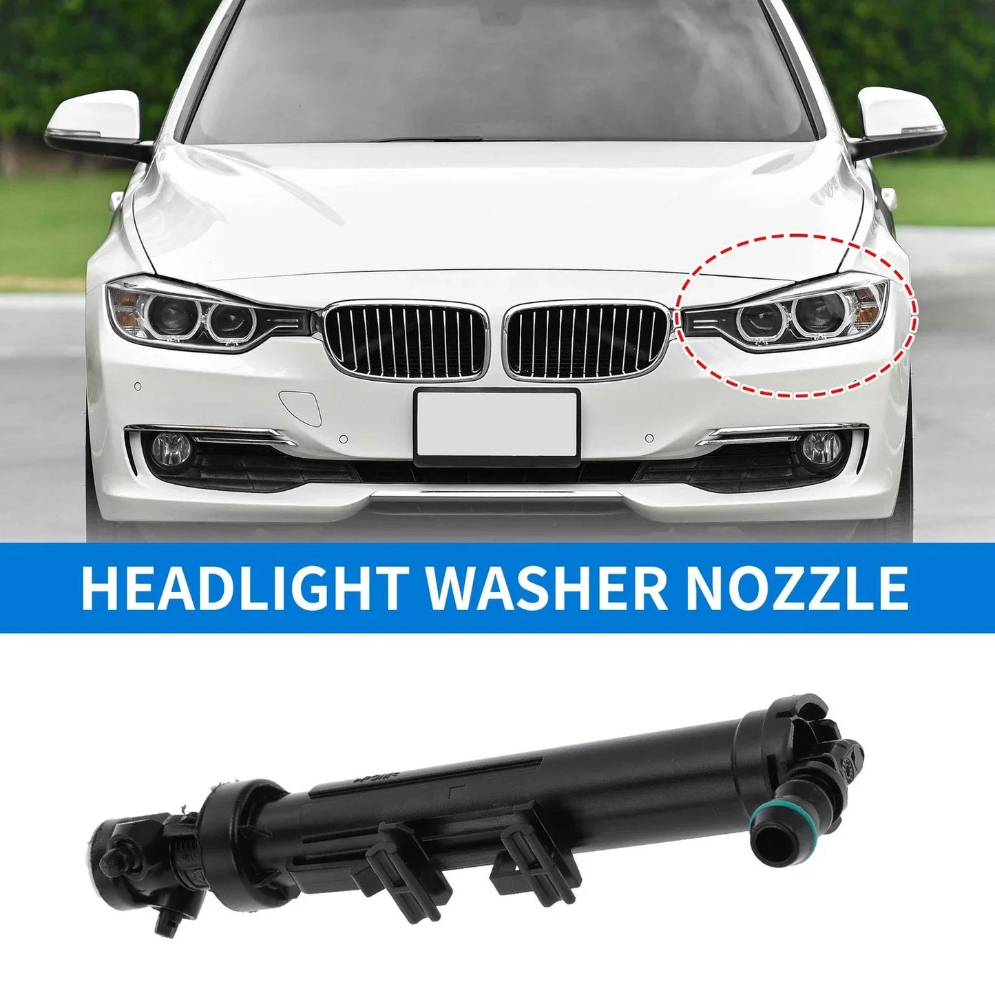 Front Driver Side Headlight Washer Nozzle for Mercedes-Benz ML350 (2012-2015)