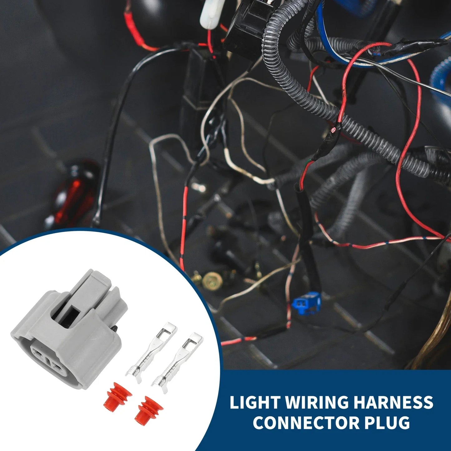 2 x Pin Light Wiring Harness Connector Plug for Chevrolet