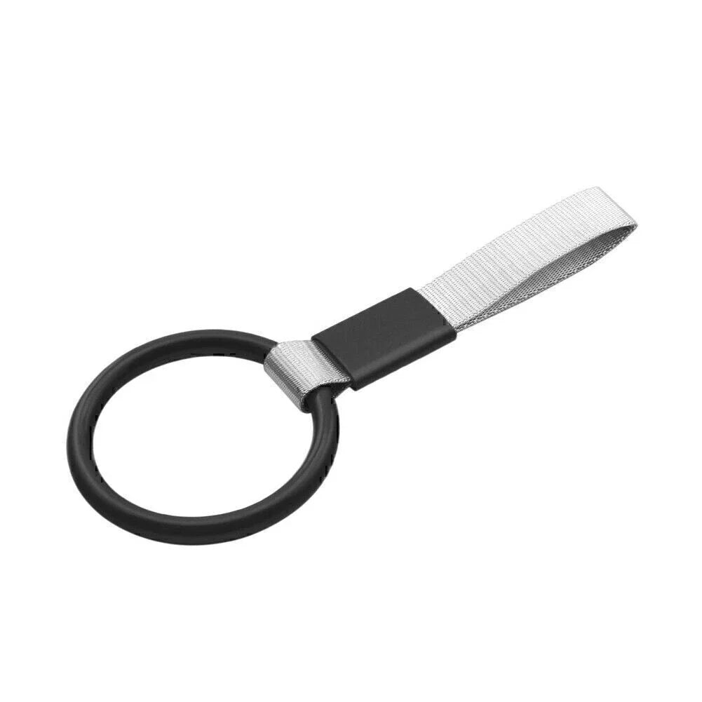 Black Round JDM Tsurikawa Ring Handle Strap for Train Bus Drift Charm