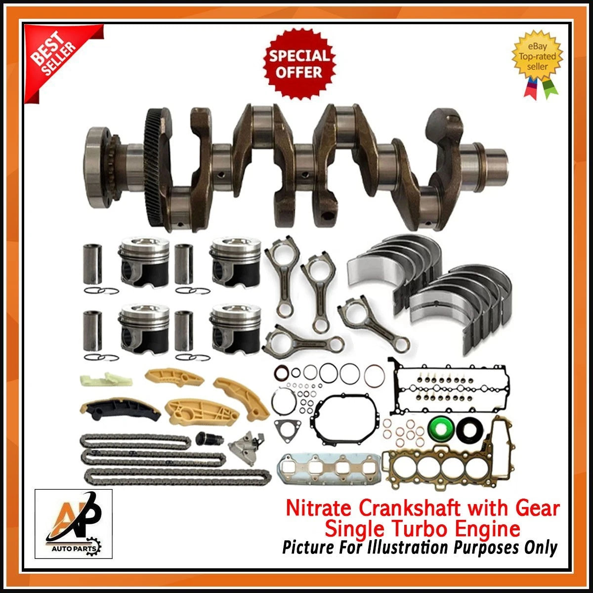 Engine Rebuild Kit Heavy Duty for Range Rover Nitrate 2.0 Diesel (204DTD) (2010–2018)