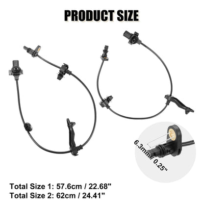 2 x ABS Wheel Speed Sensors for Honda Civic (2006)