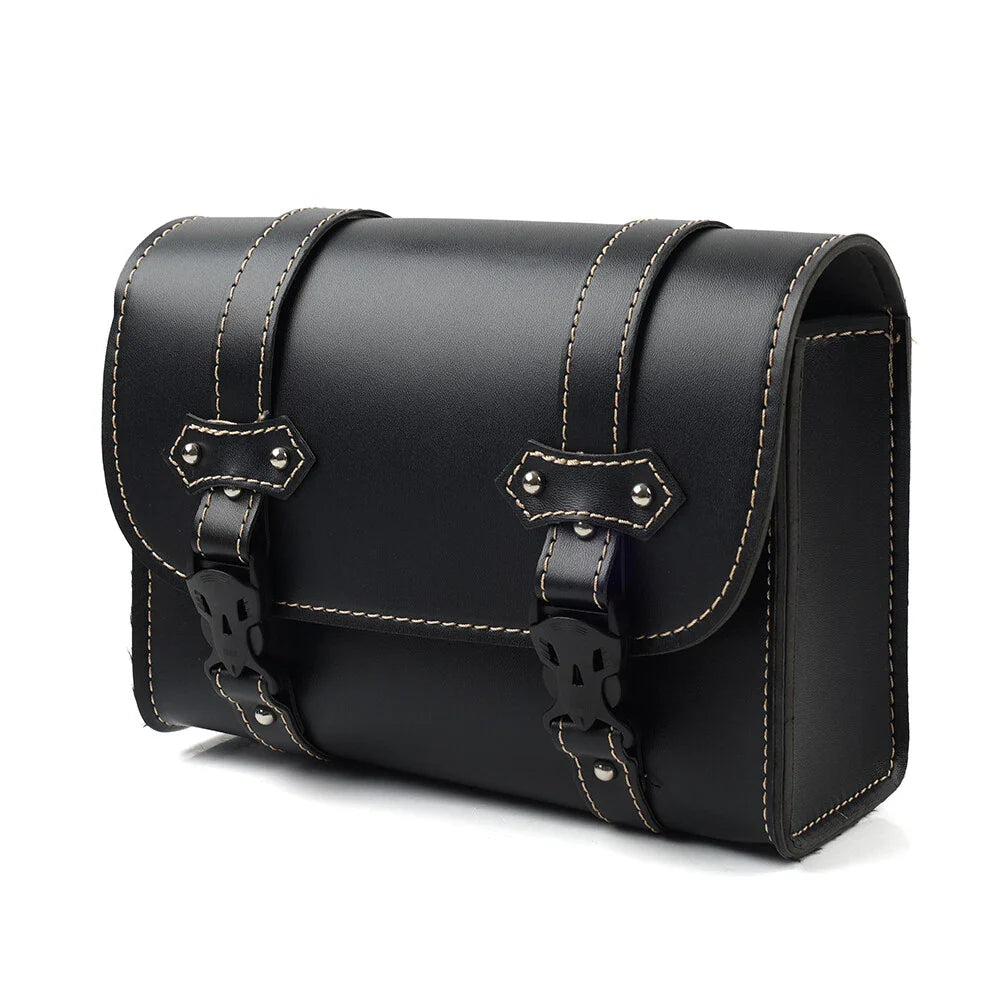 Black Motorcycle Universal Tool Bag Side Storage Saddle Bag Pouch