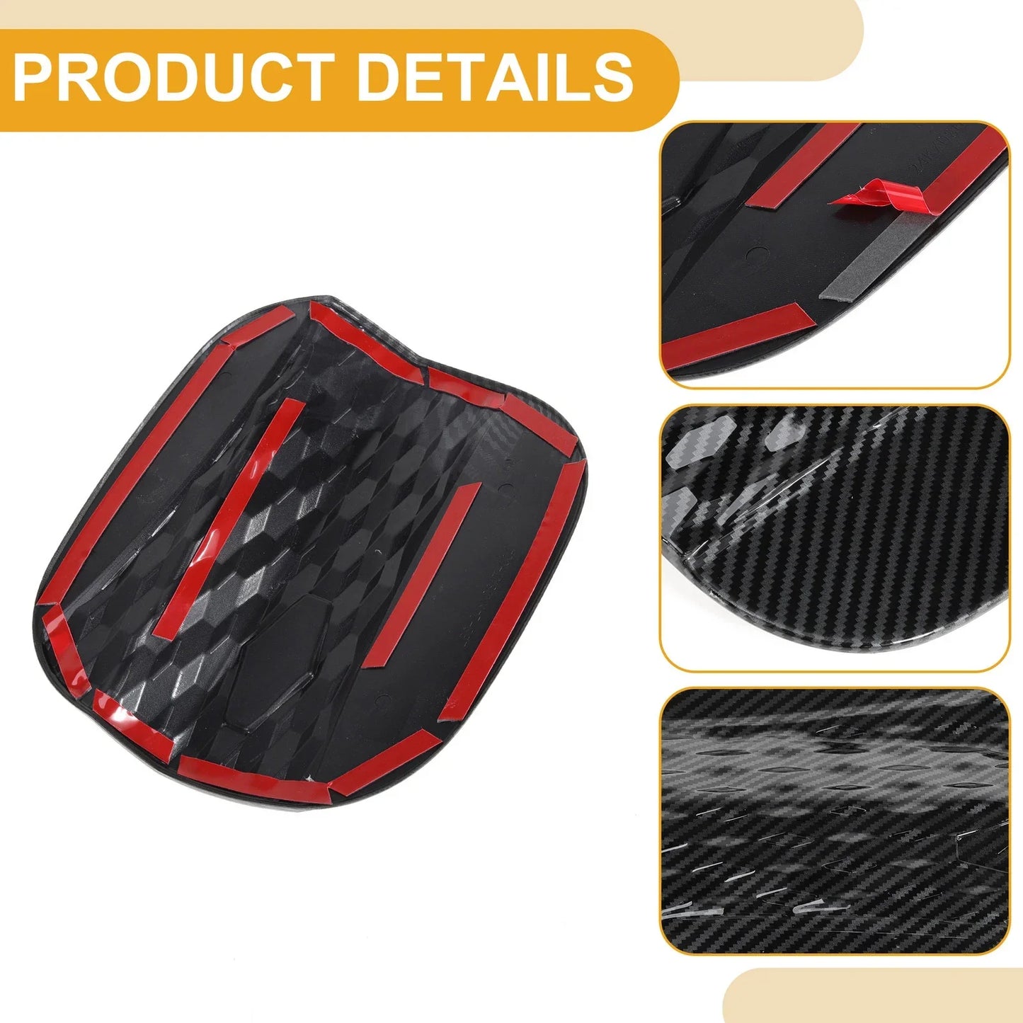 Fuel Tank Door Cap for Hyundai Sonata 2024-2025 Gas Tank Flap Carbon Fiber
