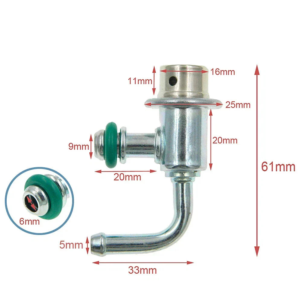 Fuel Injection Pressure Regulator for Mitsubishi Lancer, Montero, Toyota GS300 (1990-2005)