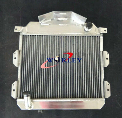3 Row Aluminum Radiator + Fan for Austin Healey 100-4 (1953-1956)