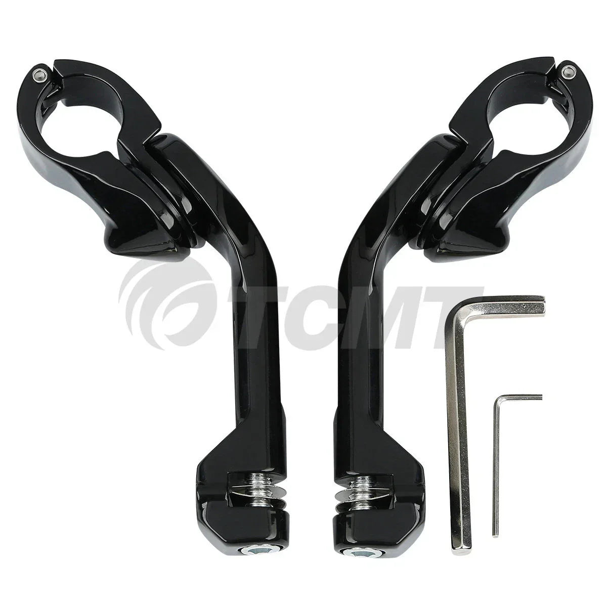 1 1/4" Highway Bar Engine Guard Footpegs for Harley Touring
