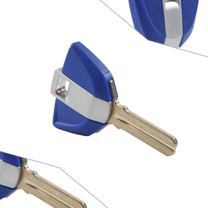 Blue Uncut Blade Key Replacement for BMW K1300R K1300S S1000RR K1200GT (2008-2016)