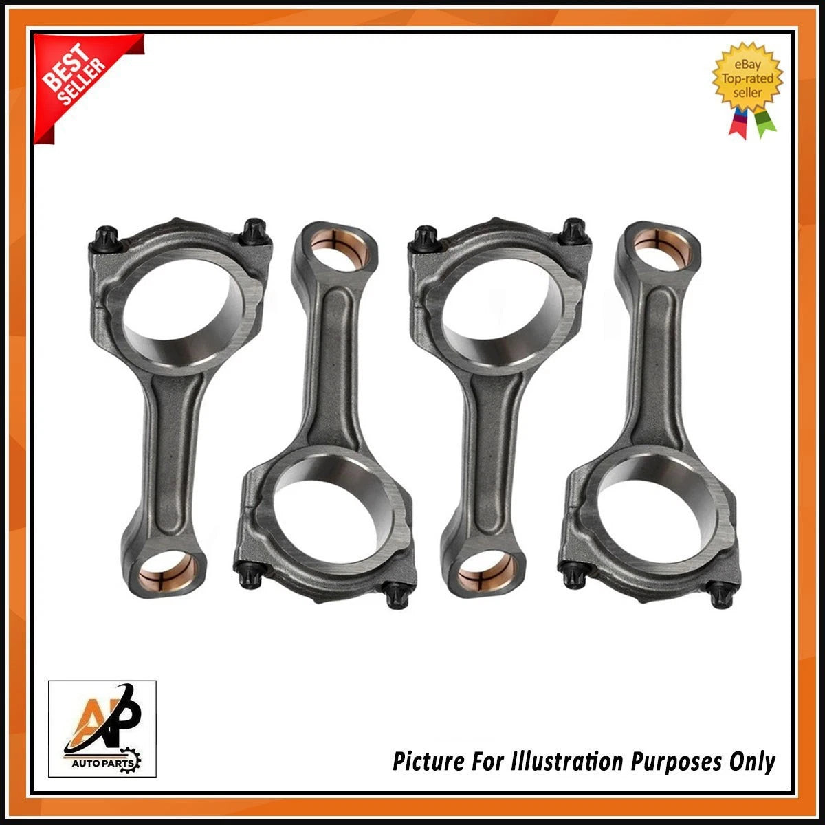 Connecting Rod Set of 4 for Citroën Relay 2.2 HDI (2006–2019)