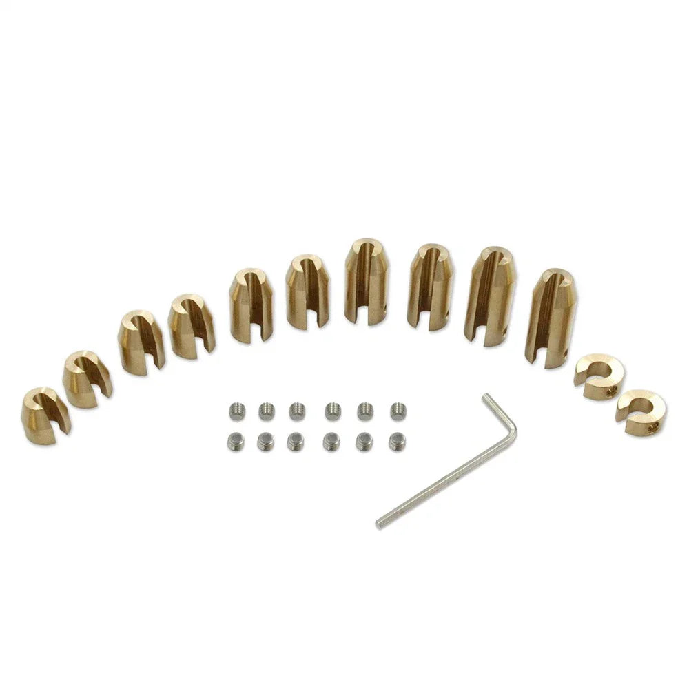 12x Brass Wheel Spoke Balance Weights for Motorcycle Spoked Wheels