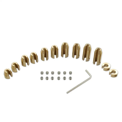 12x Brass Wheel Spoke Balance Weights for Motorcycle Spoked Wheels