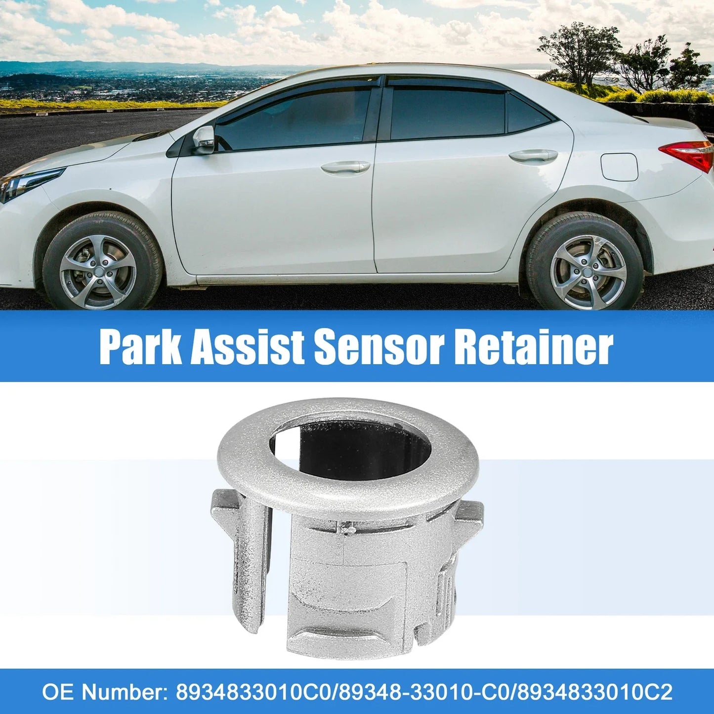 Car Parking Sensor Retainer for Lexus ES350 (2007) - Durable Silver Tone