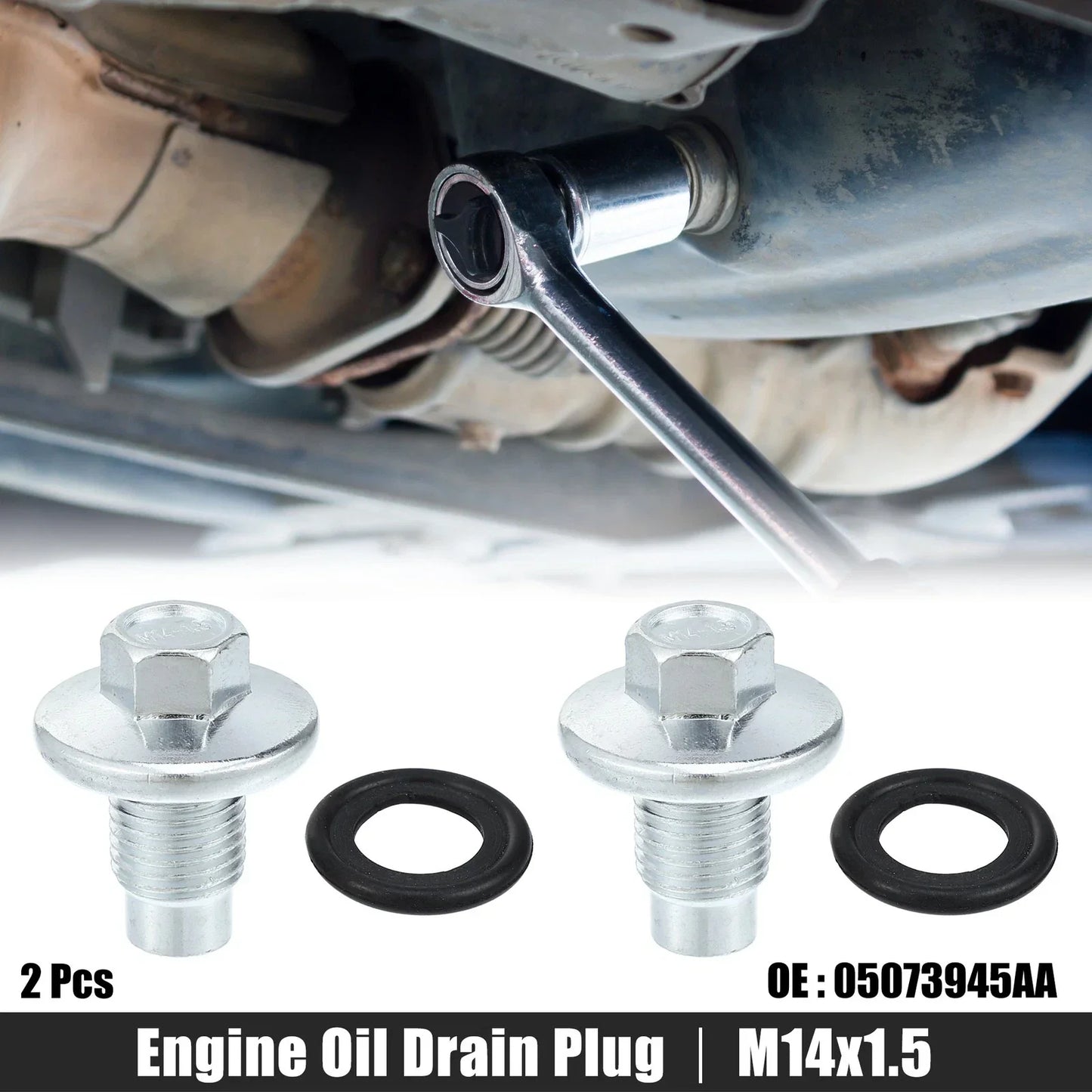 M14x1.5 Steel Engine Oil Drain Plug Screws for Mercedes-Benz