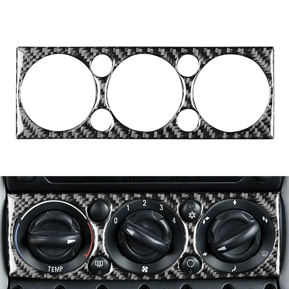 AC Switch Panel Cover Carbon Fiber for BMW Mini Cooper (2005-2006)