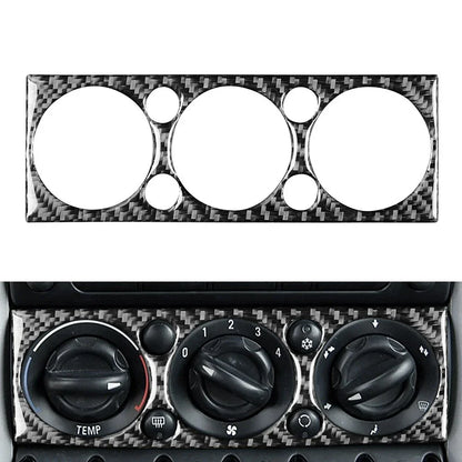 AC Switch Panel Cover Carbon Fiber for BMW Mini Cooper (2005-2006)