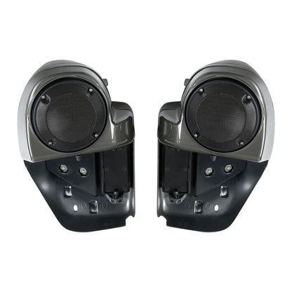 Lower Vented Fairings Speaker Pod for Harley Touring Industrial Gray