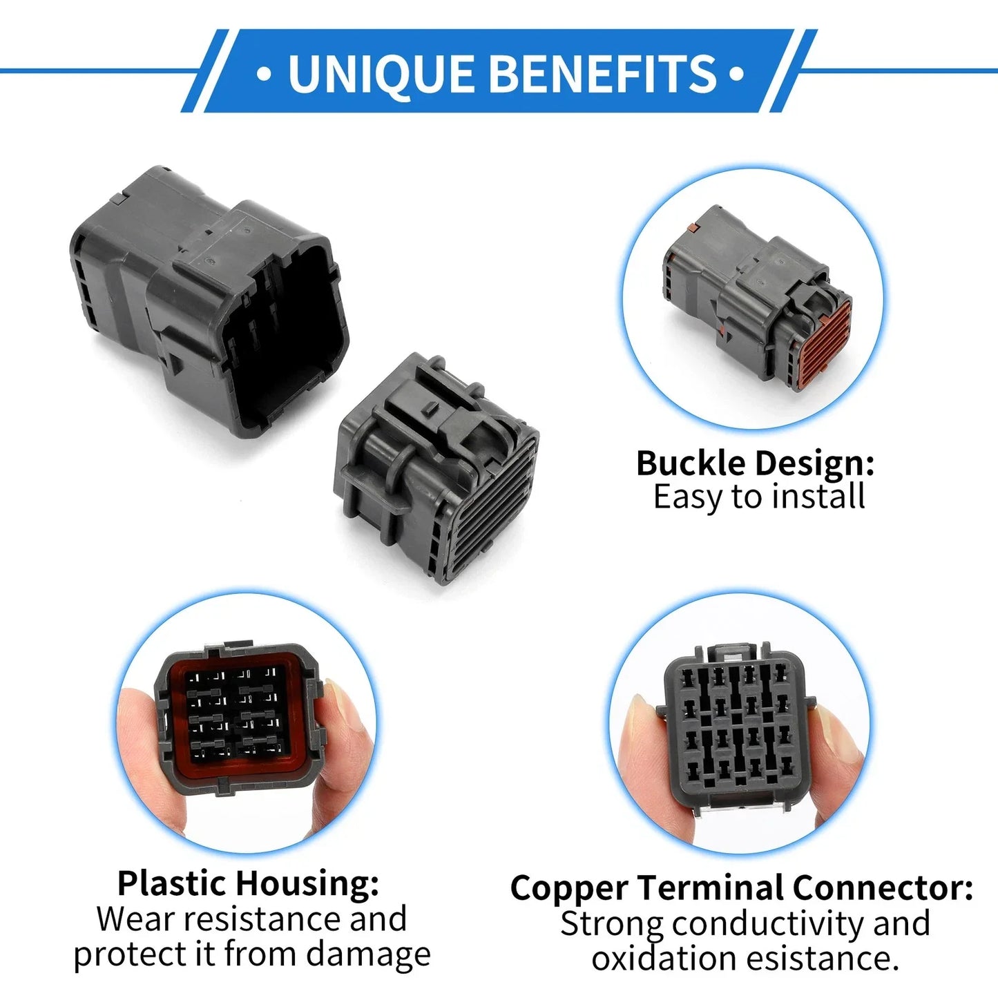 16 Pin Car Wiring Harness Connector Plug for Hyundai