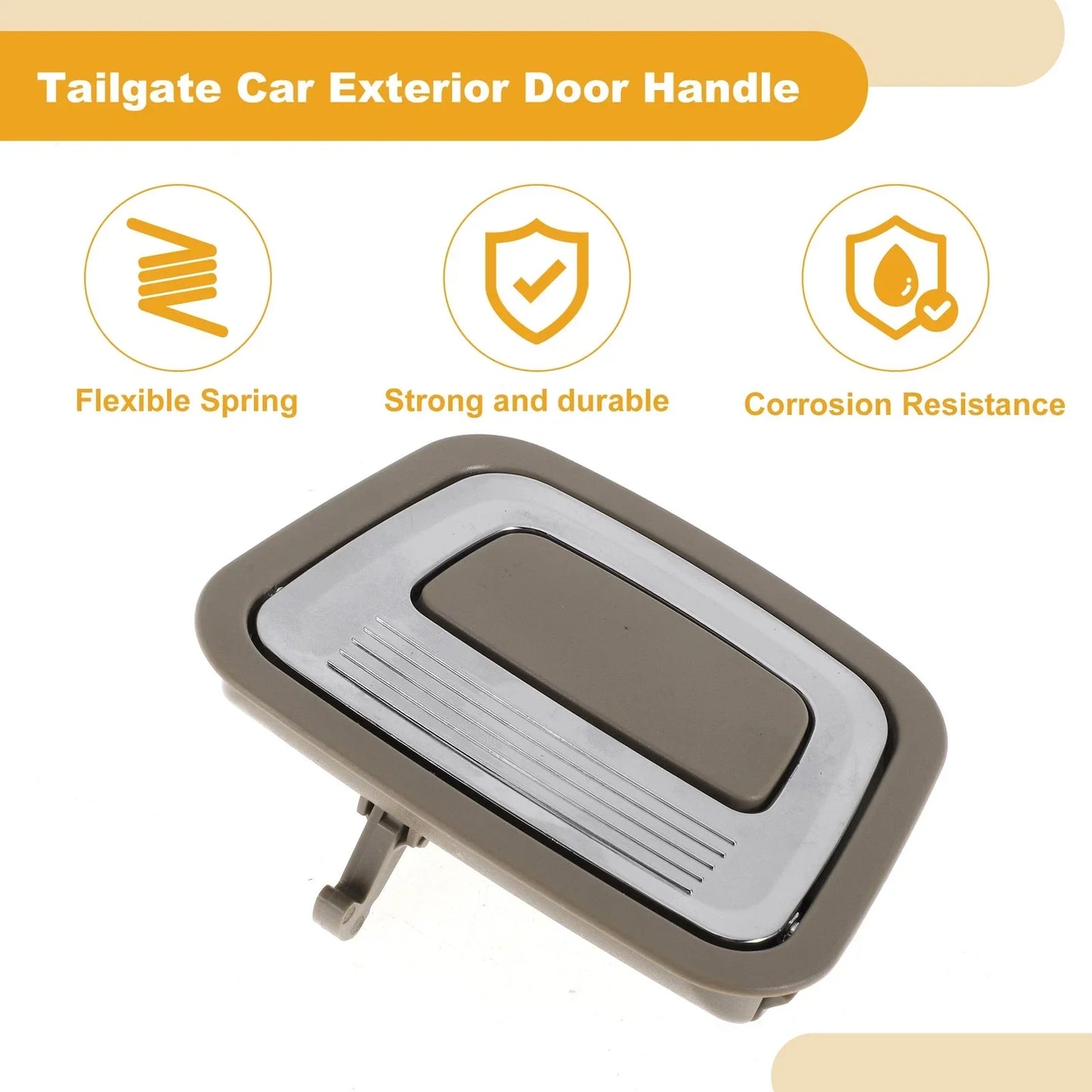 Exterior Door Handle for Mercedes-Benz X166 (Beige Silver Tone)