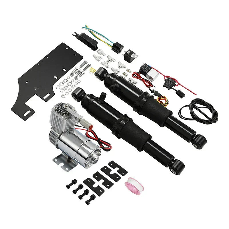 Rear Air Ride Suspension for Harley Touring Bagger Road King Glide (1994-2024)