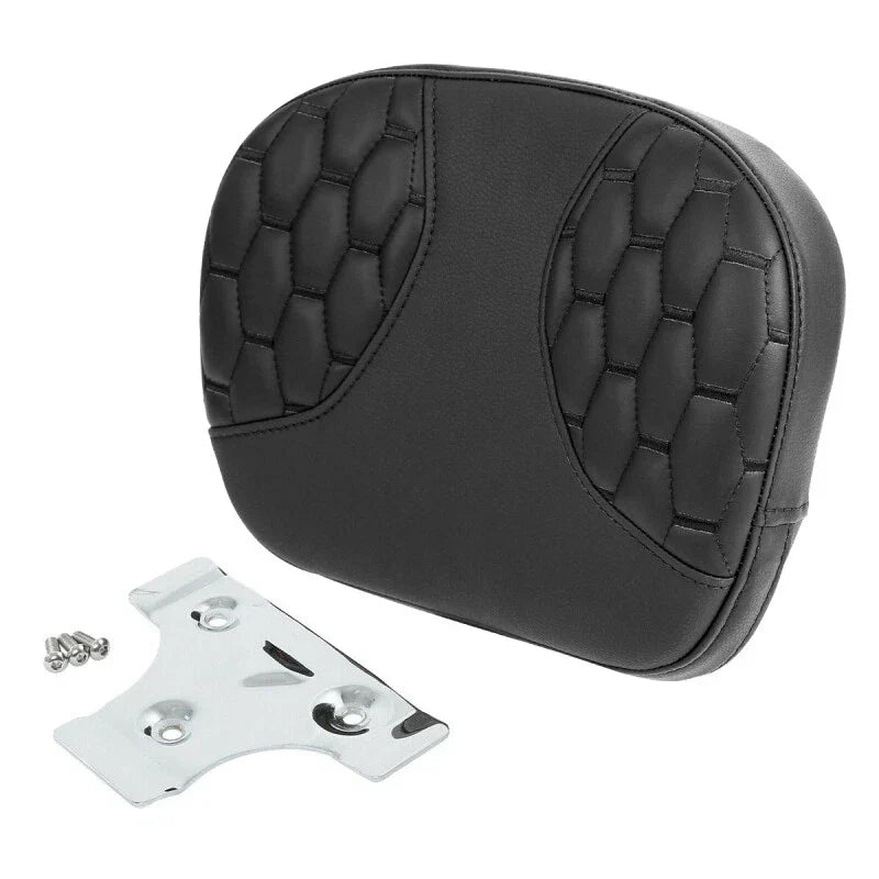 Black Passenger Sissy Bar Backrest for Harley Electra Street Road King (2009-2023)