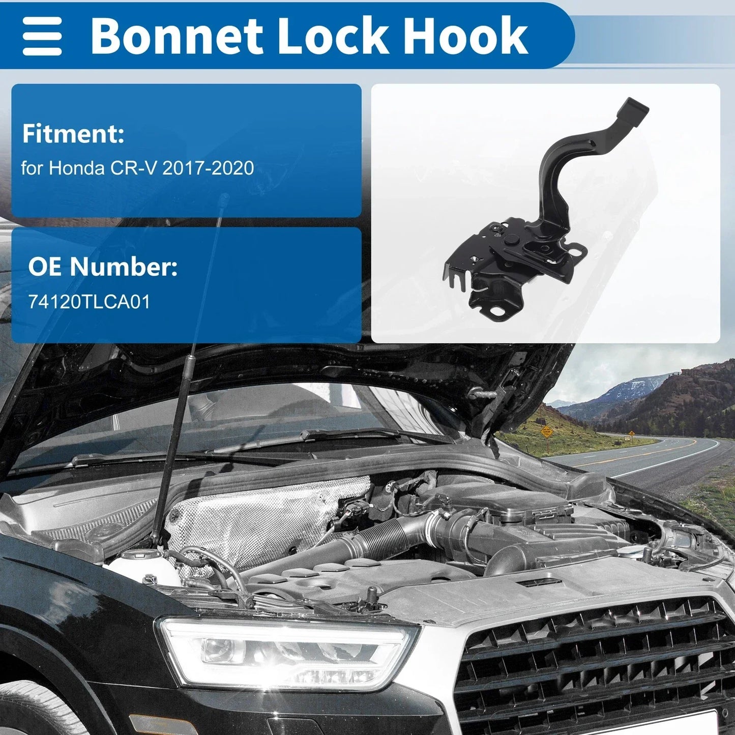 Hood Latch Assembly for Honda CR-V (2017-2020)