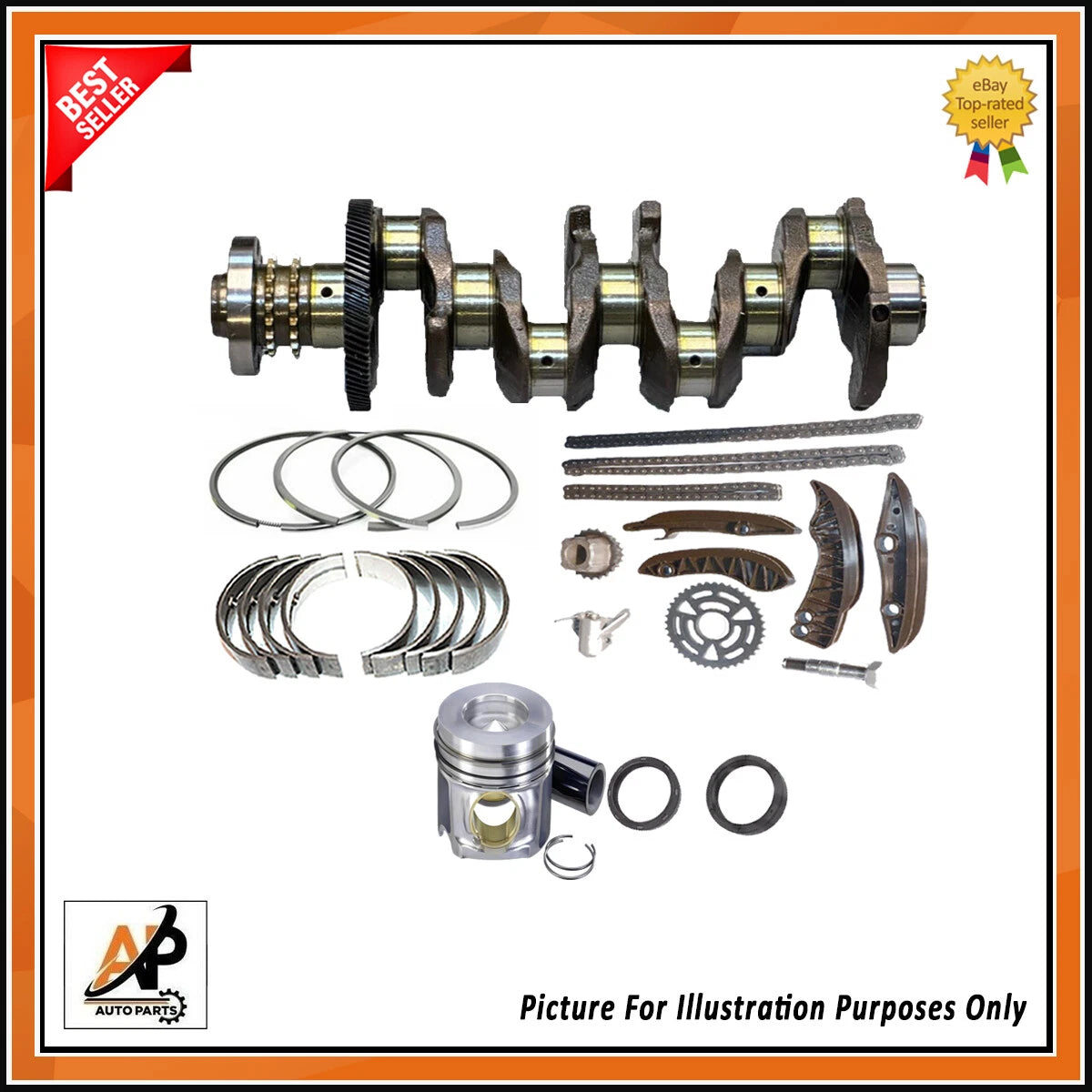 Crankshaft Rebuild Part for BMW 2.0 Diesel N47D20C N47D20D 220D (2014–2018)