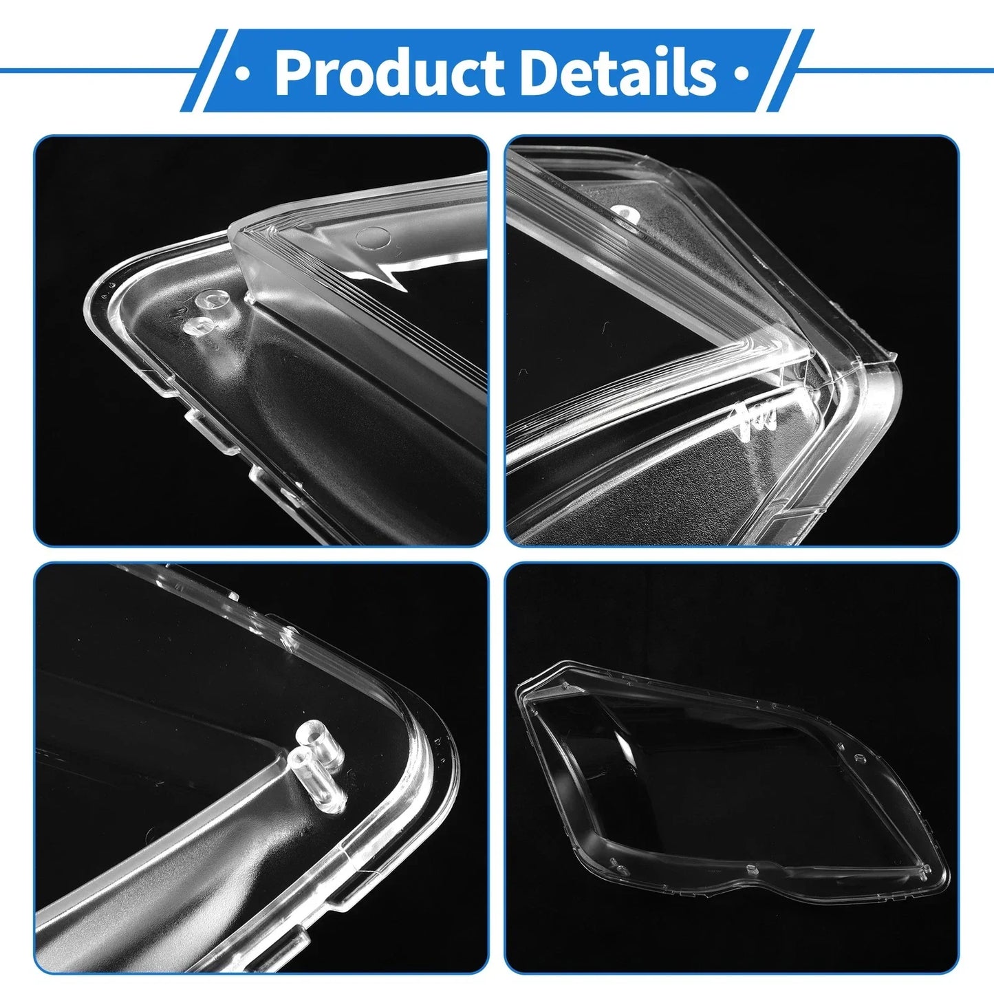 Car Front Left Headlight Lens Cover for Mercedes-Benz GLK (2009-2012)