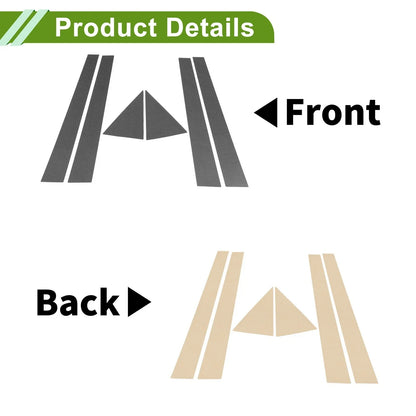 6 Pcs Carbon Fiber Window Trim for Chevrolet Optra (2004-2009)
