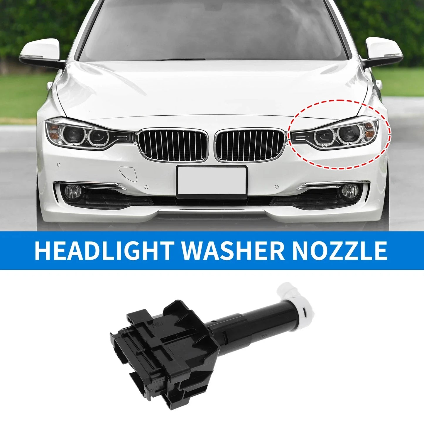 Front Driver Side Headlight Washer Nozzle for Lexus RX350 RX450h (2007-2022)