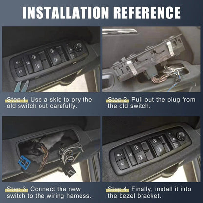 Car Window Switch Button Panel for Ram 5500 (2010-2023)