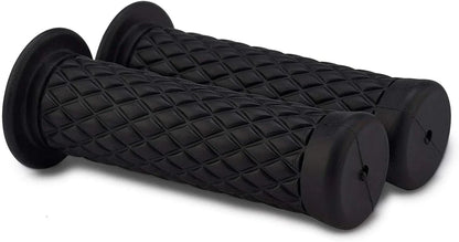 22mm Black Gel Handlebar Grips for Motorcycle Cafe Racer Dirt Bike ATV