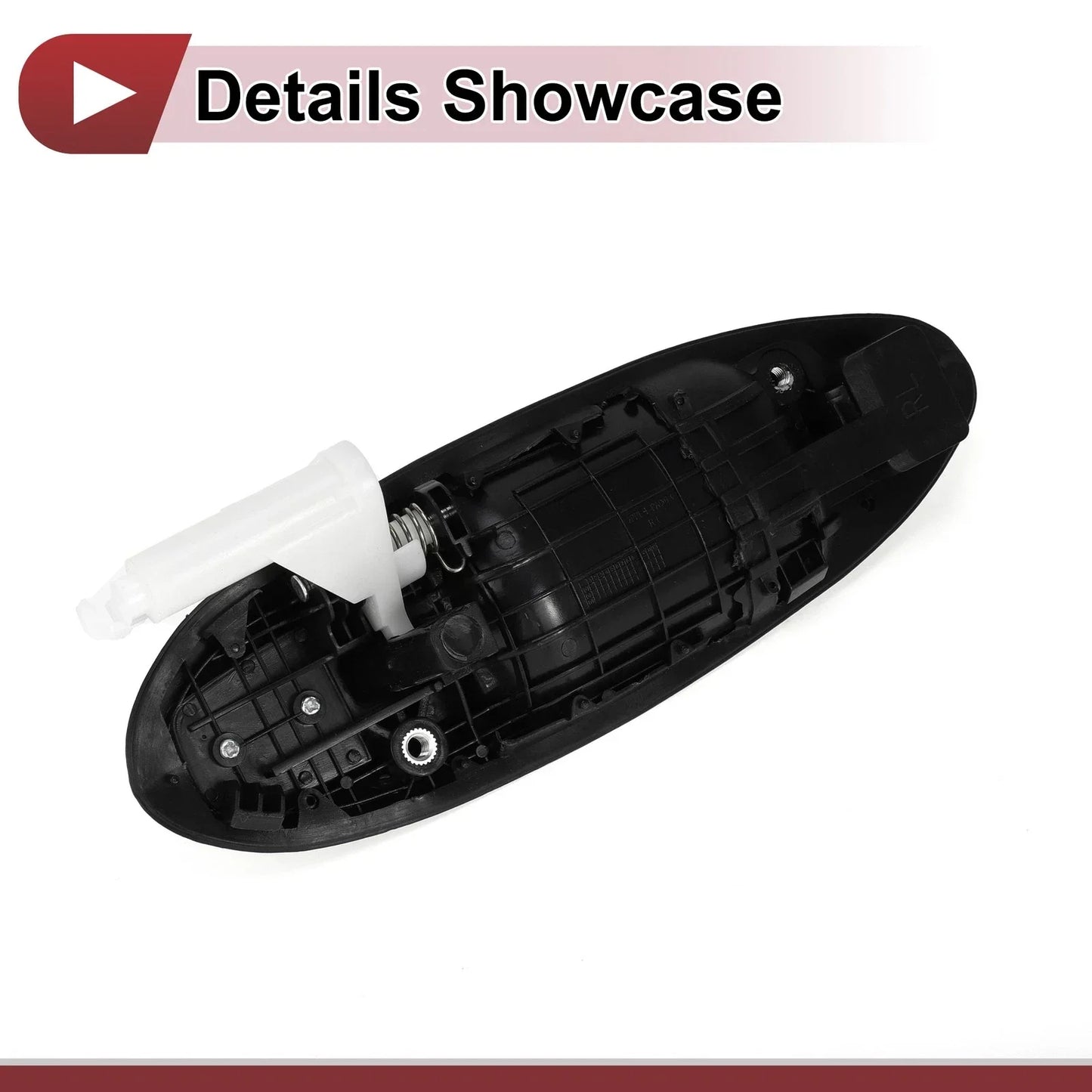 Exterior Door Handle for Hyundai Sonata Rear Left Black ABS (2011-2019)
