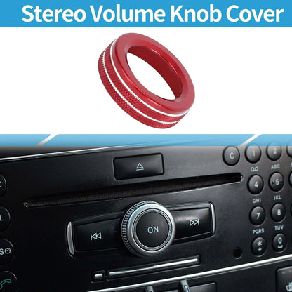 Stereo Media Radio Tune Knob Cover for Mercedes Benz A B C E S CLA GLA (2013-2023)
