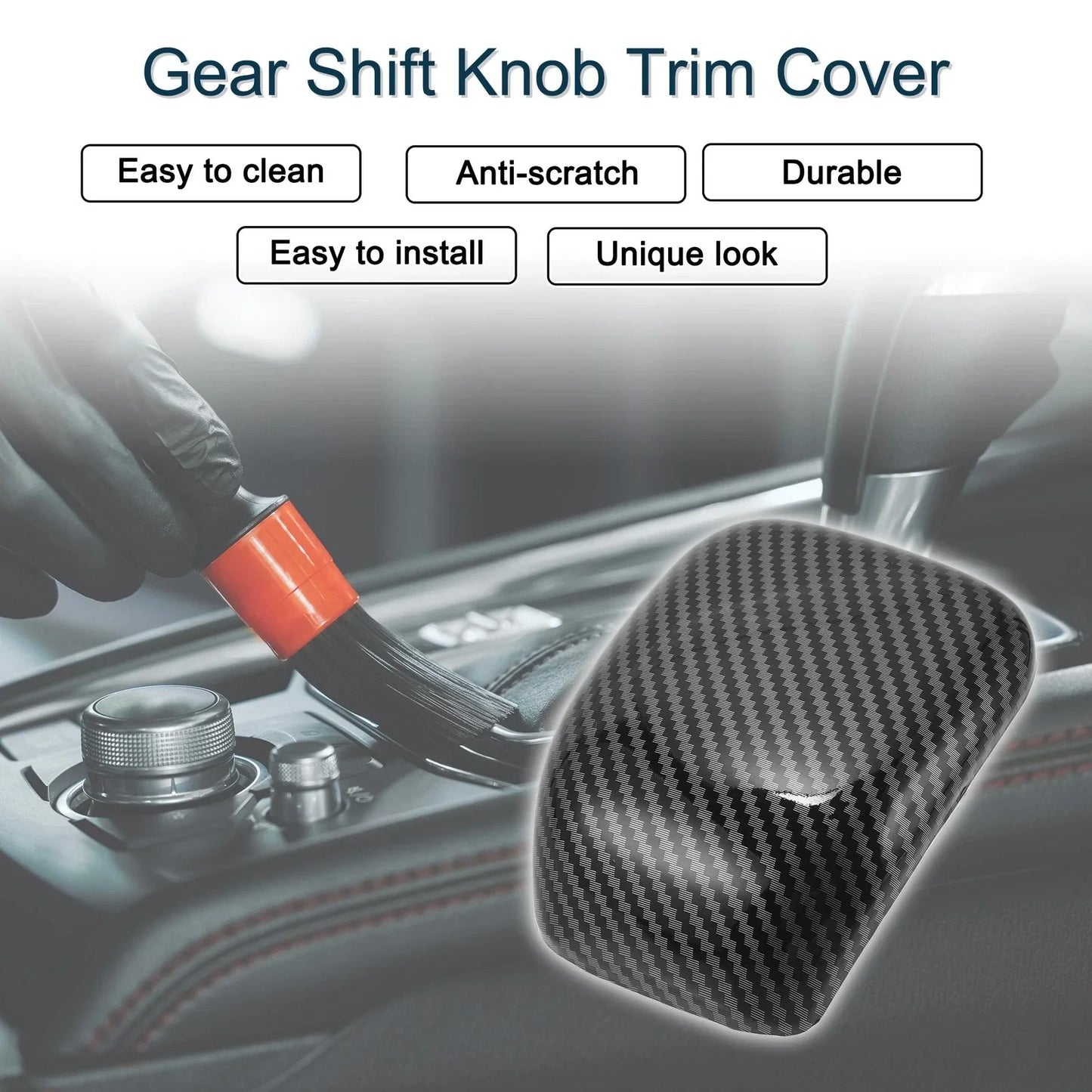 Gear Shift Knob Cover Sticker for Mercedes-Benz A CLA Class W177 C118 W118