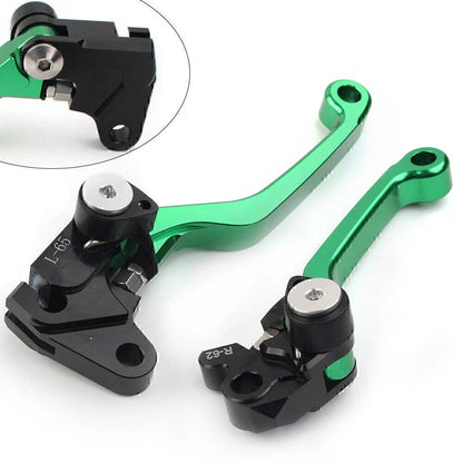 Green Pivot Brake Clutch Levers for YAMAHA WR 250F WR 450F (2003-2023)