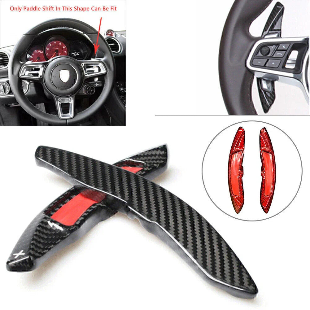 Carbon Fiber Shift Paddle Add-On for Porsche Macan Cayenne 718 (2014-2023)