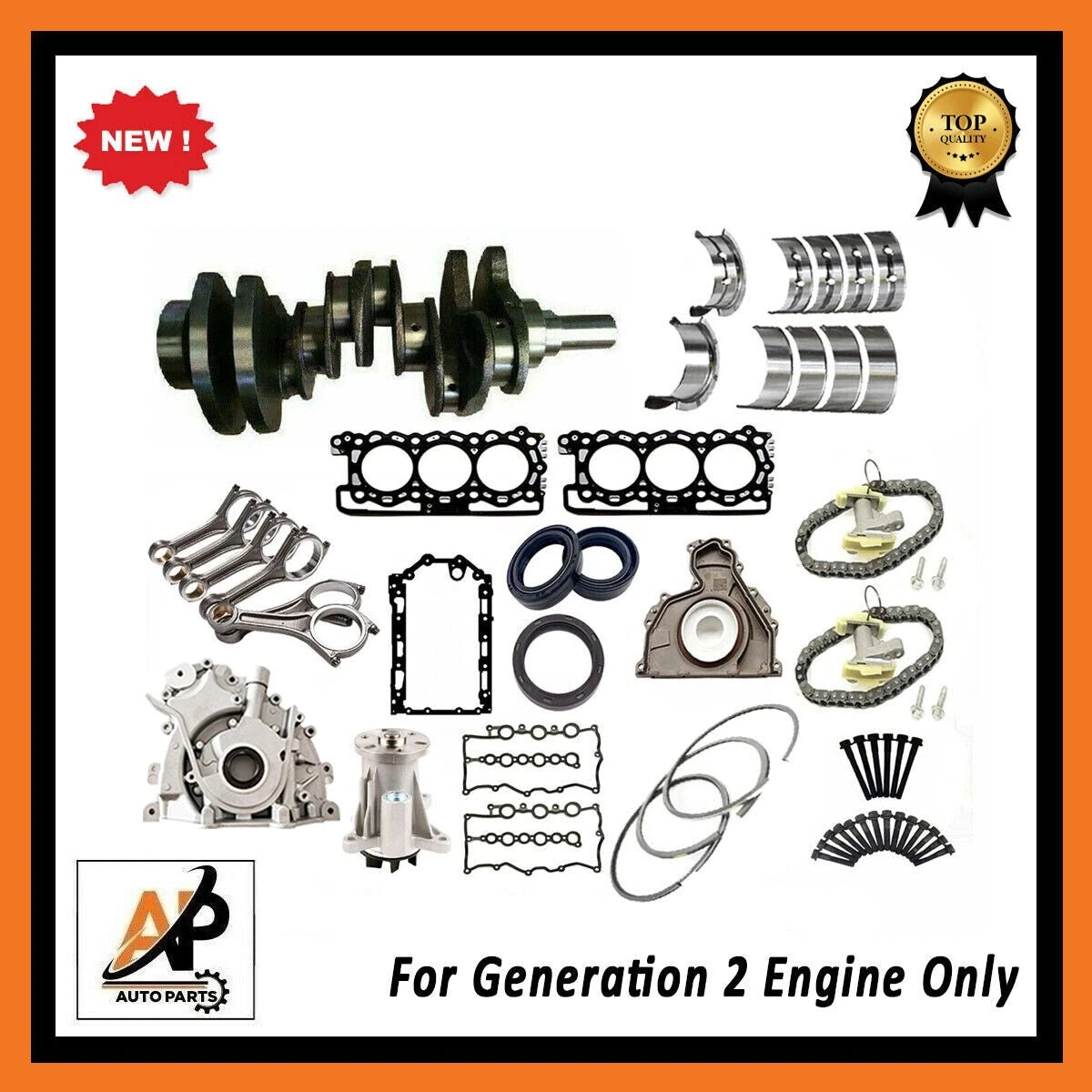Crankshaft Engine Rebuild Kit Replacement for Jaguar Land Rover 3.0 306DT (GEN 2) (2000–2019)