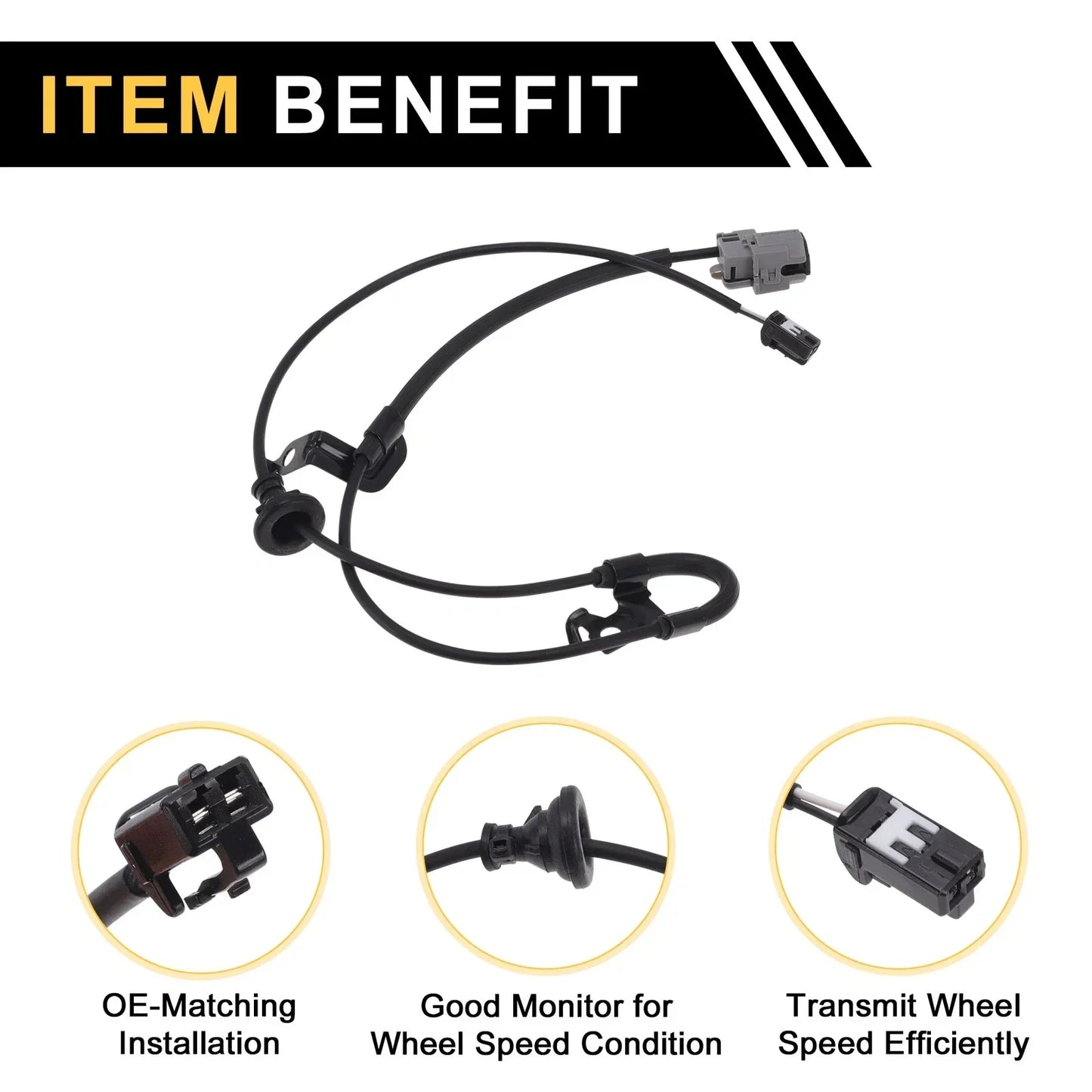 ABS Wheel Speed Sensor for Lexus ES 350 (2010-2013) 1 x Right Rear Sensor