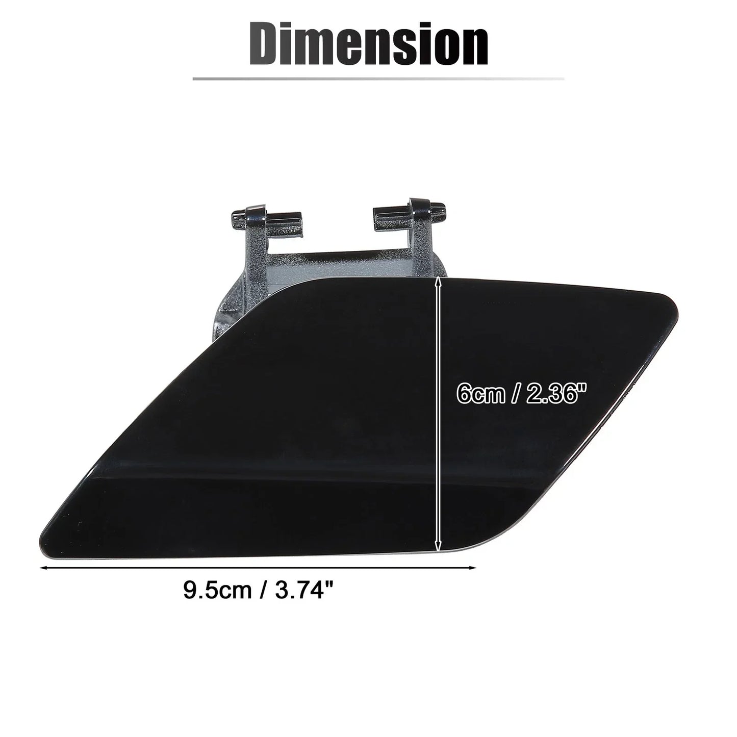 Bumper Washer Nozzle Cover for Mercedes-Benz E550 (2007-2009) Black