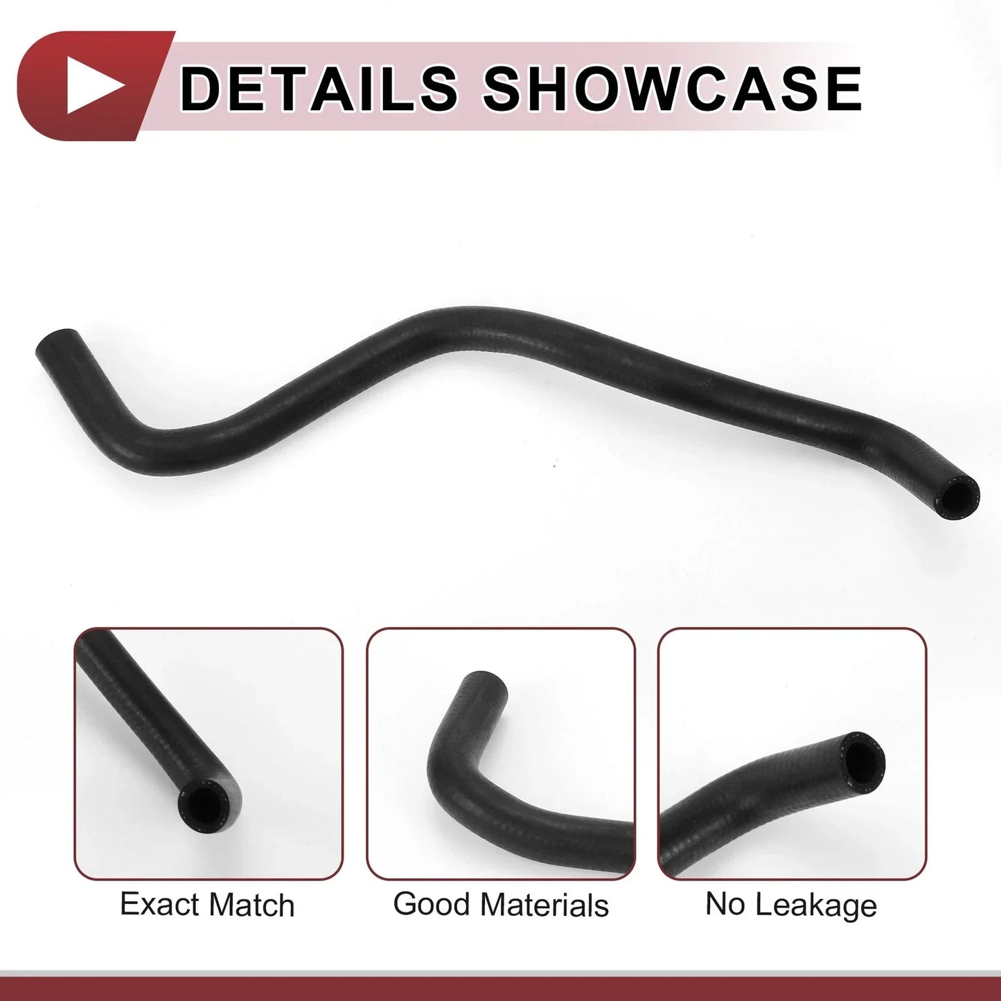 Heater Hose for Honda CR-V 2.4L (2002-2006) - Rubber Black 1 x Hose