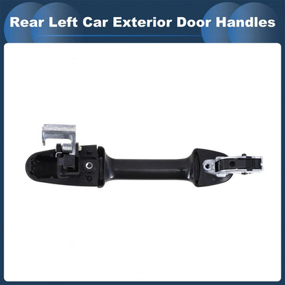 Rear Left Exterior Door Handle for Honda Accord (2003-2007) Silver Tone