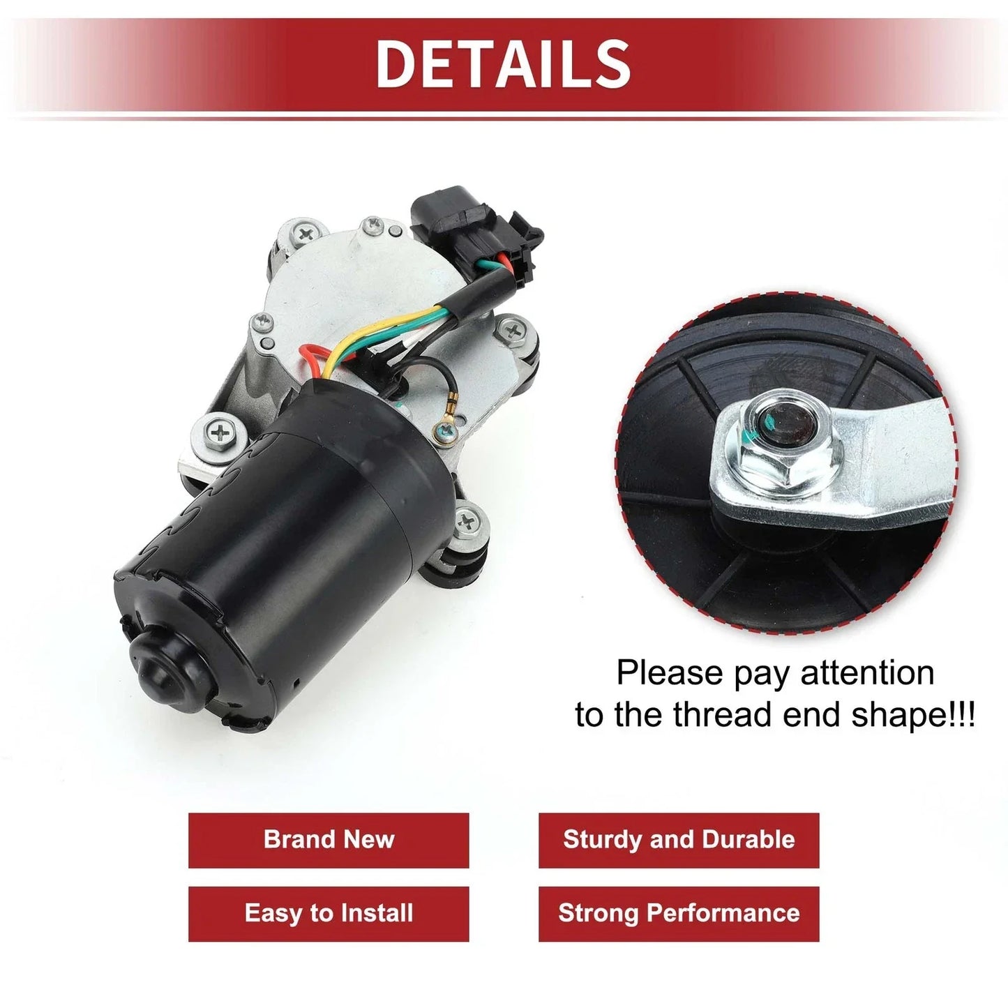 Windshield Wiper Motor for Hyundai Elantra 1996-2000 (2 x Motors)