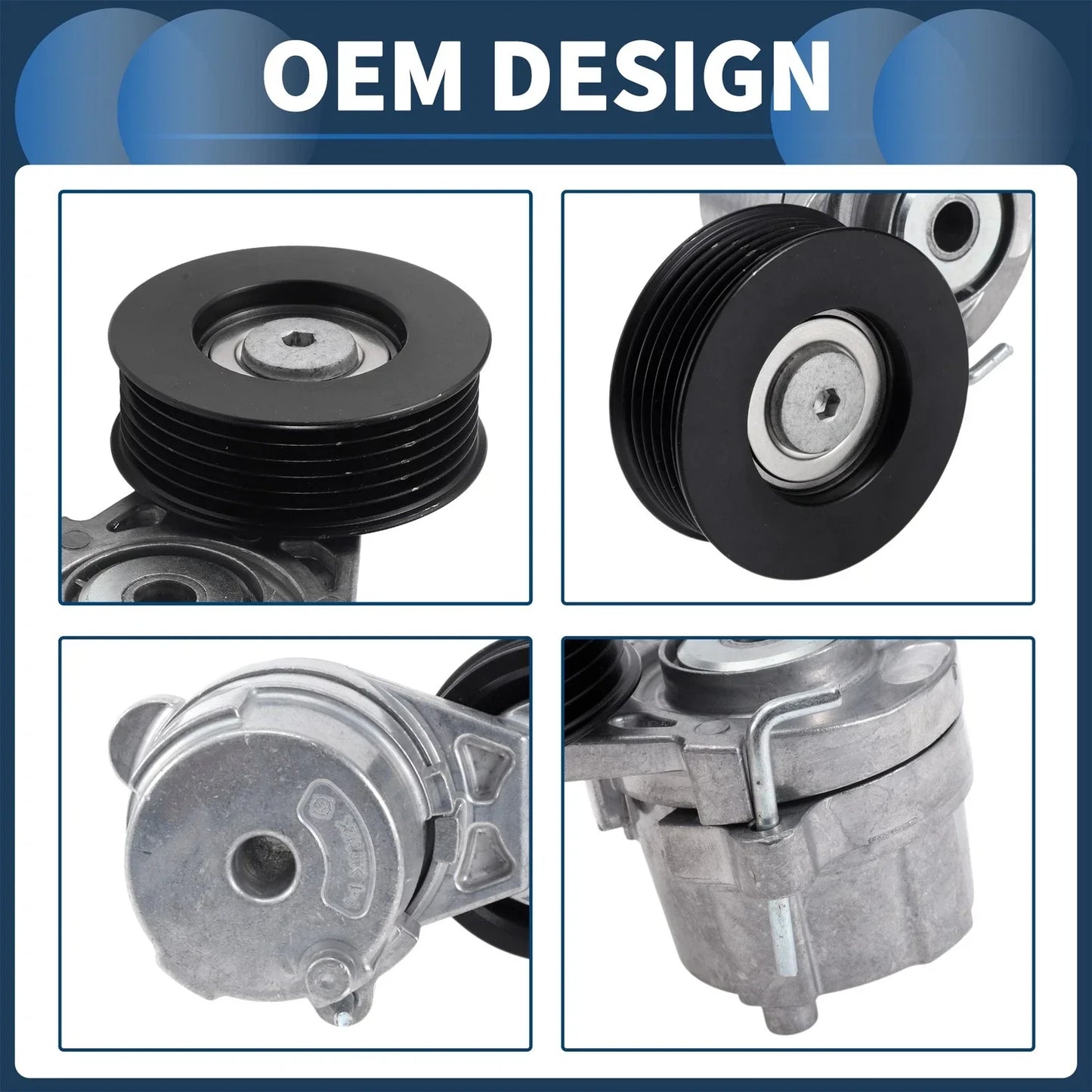 Belt Tensioner for Hyundai Elantra 1.4L L4 (2017-2020) - Durable Metal 1 x Pc