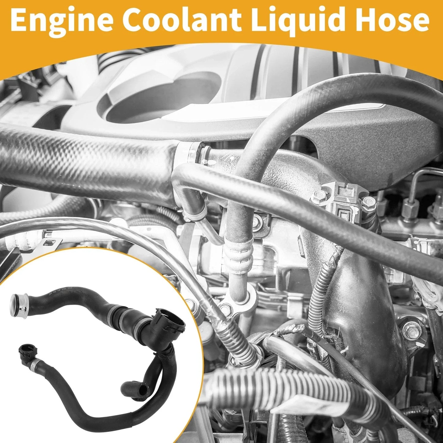 Engine Coolant Liquid Hose for Mercedes Benz S500 4.7L (2014-2017)