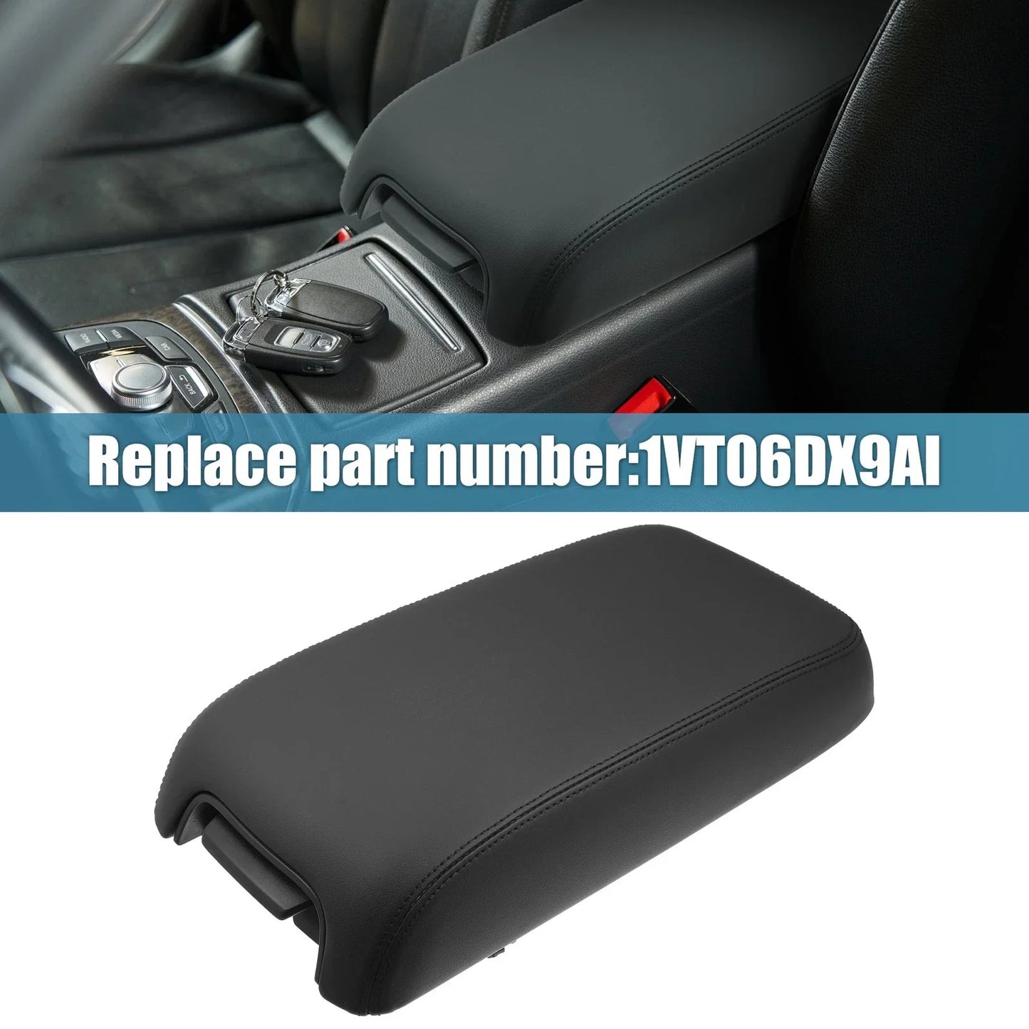 Center Console Lid for Dodge Charger, Chrysler 300 (2011-2018) - Black