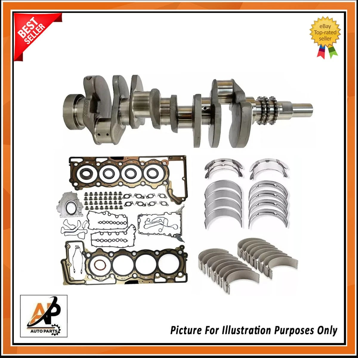 Crankshaft Rebuild Kit Alloy Steel for Range Rover Sport II L494 (2014–2019)