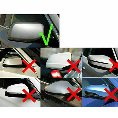 ABS Glossy Black Rear View Mirror Covers for BMW E60 E61 (2004-2007)