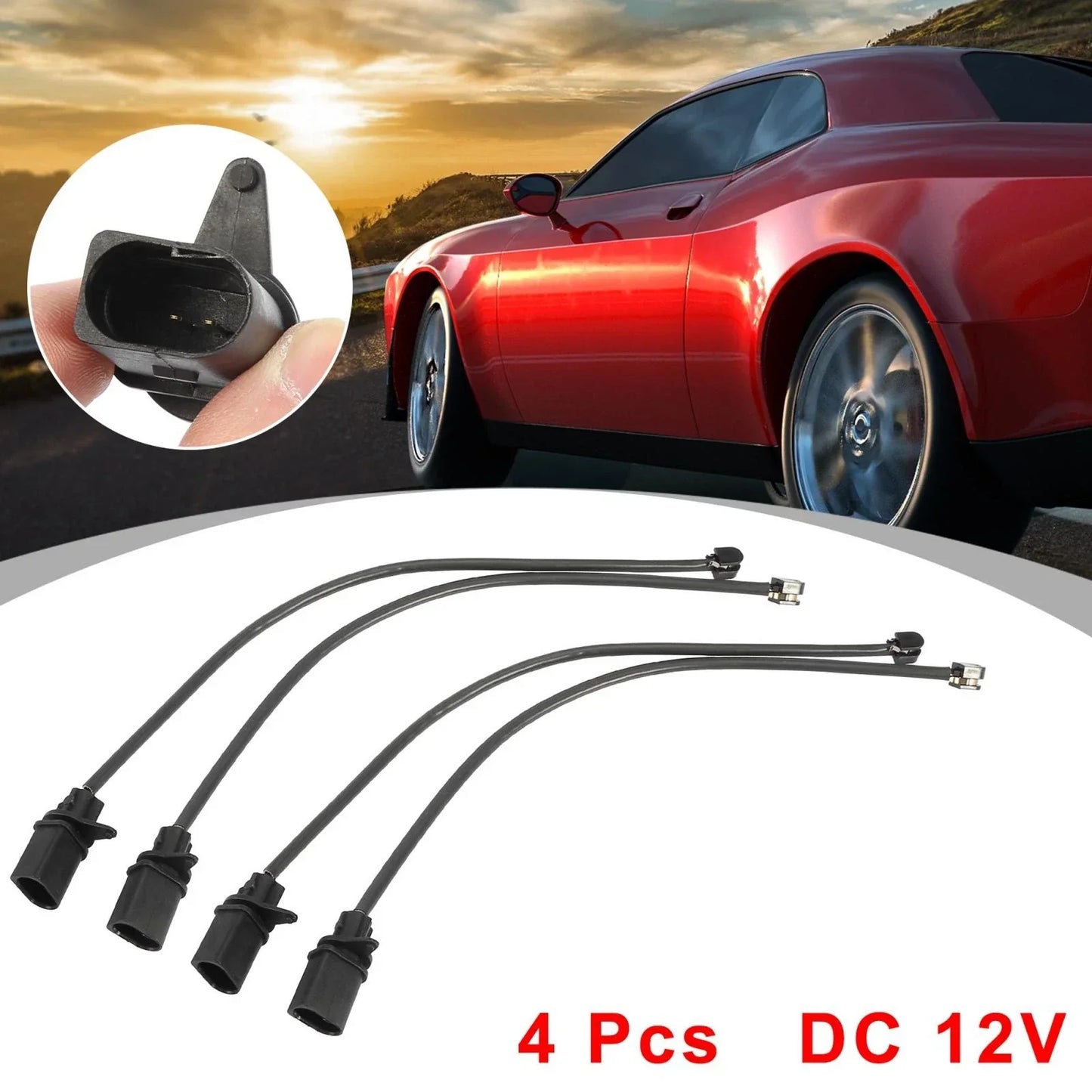 4pcs Front Brake Pad Wear Sensors for Porsche Macan (2015-2018)