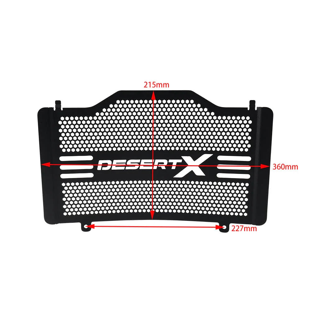 Black Radiator Grille Guard Cover for Ducati Desert X (2022-2023)