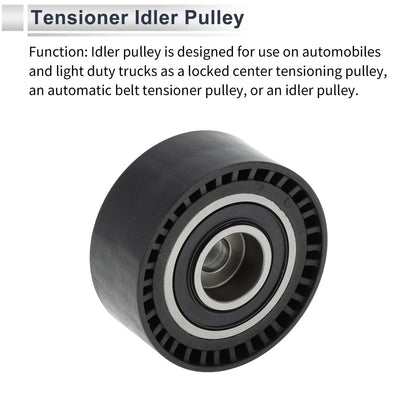 Drive Belt Idler Pulley for Mercedes-Benz C-Class (2017-2023) Black